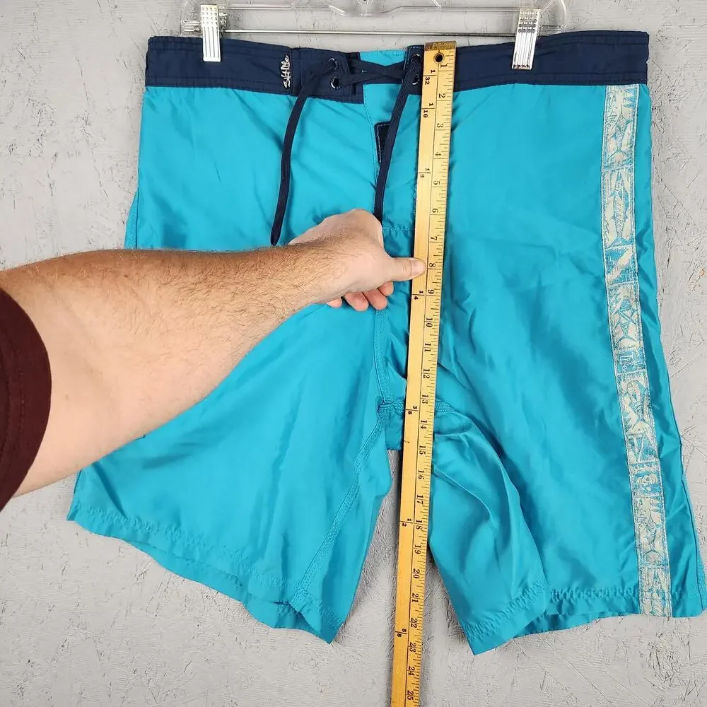 Salt Life Shorts Mens 2XL Blue SLX-QD Board Swim Trunks Cargo Pocket Fishing